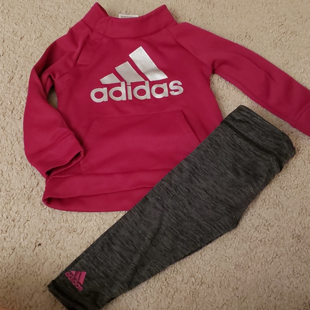 Adidas matching set for toddler girls